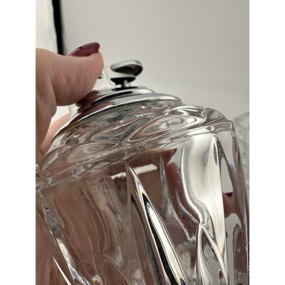 Princess House "Highlights" Cut Crystal Lighter and Toothpick Holder Set 1980s - Picture 10 of 11